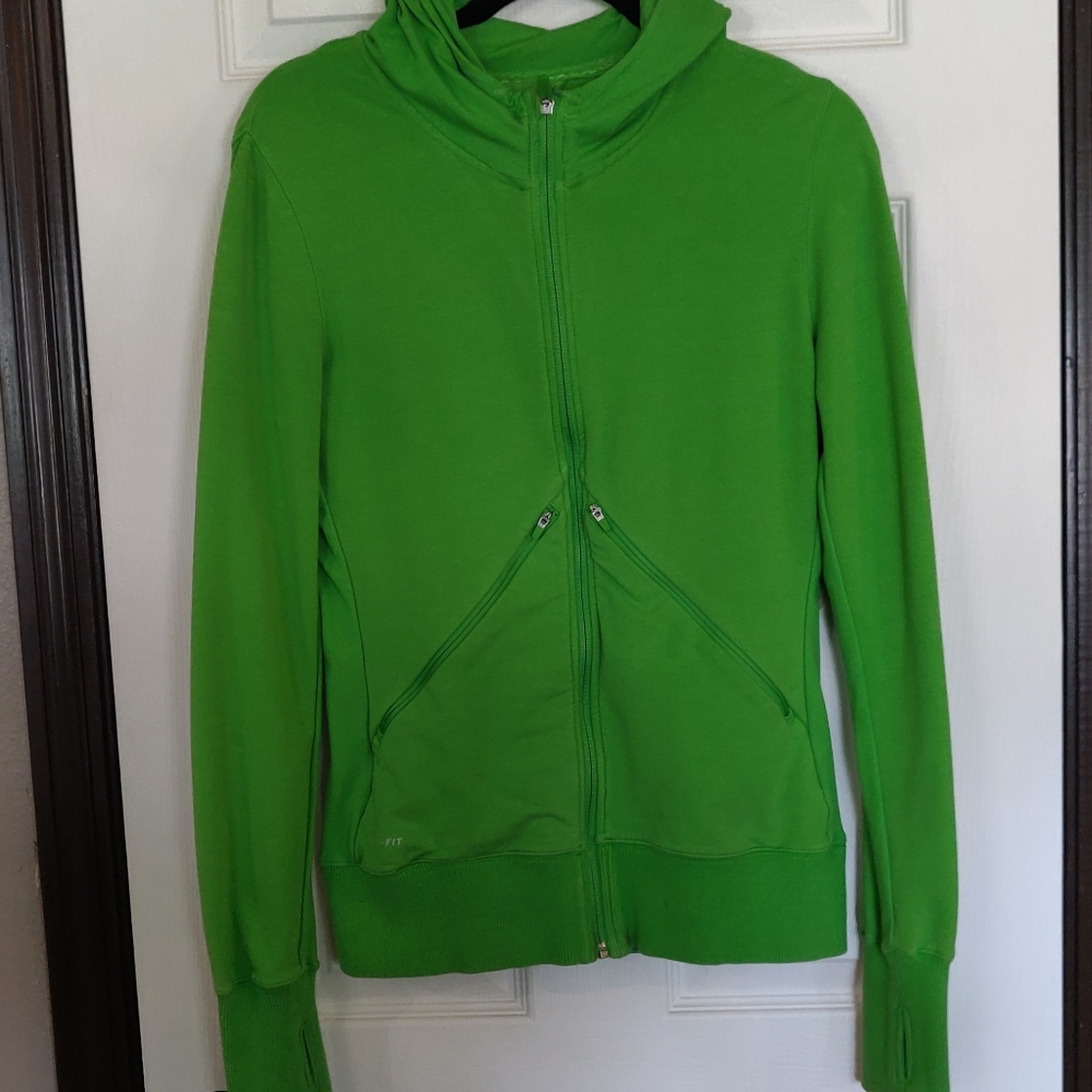 Nike Green Dri-fit workout hoodie